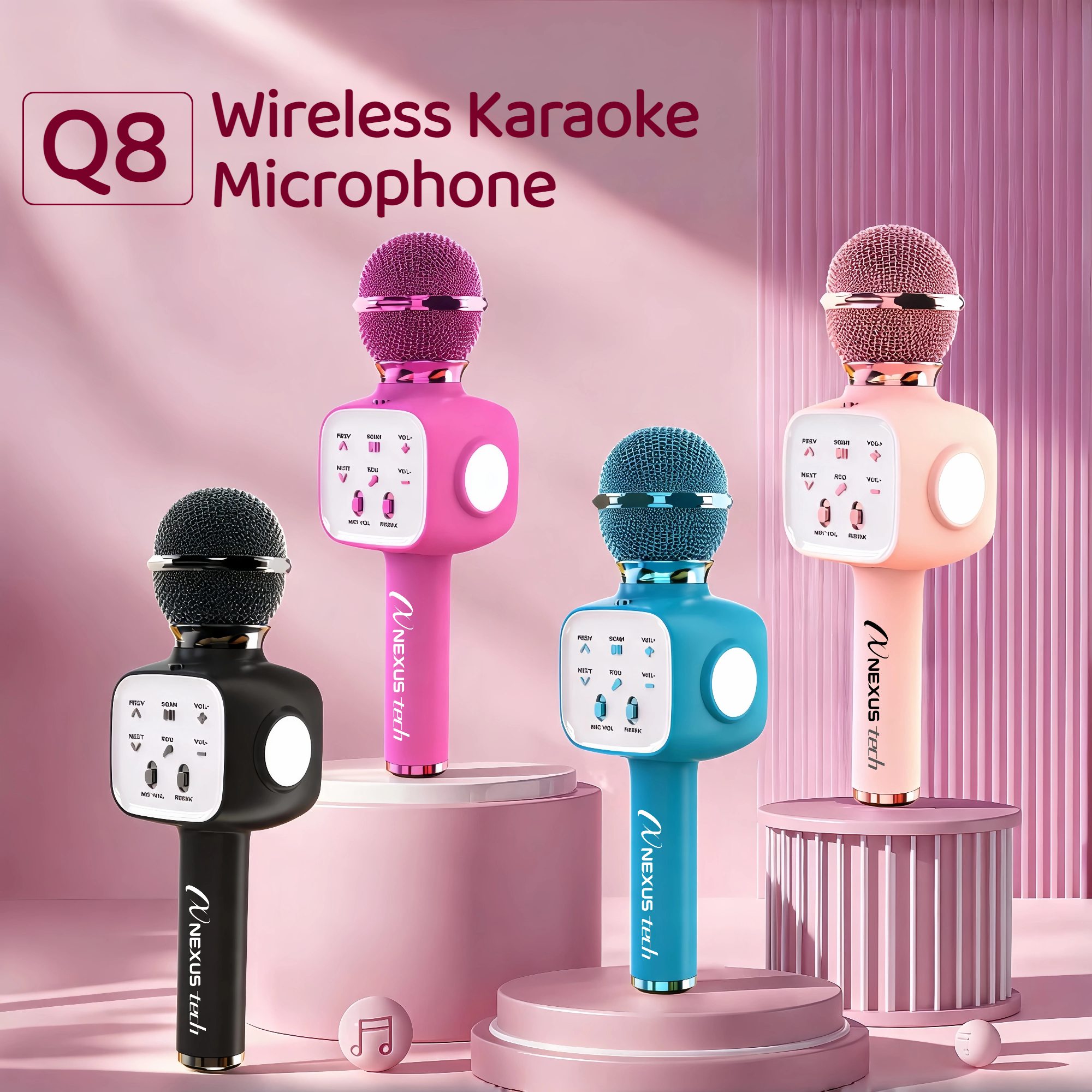 Shure Mic Sm58 - Bezprzewodowy mikrofon karaoke Bluetooth 5.2 5